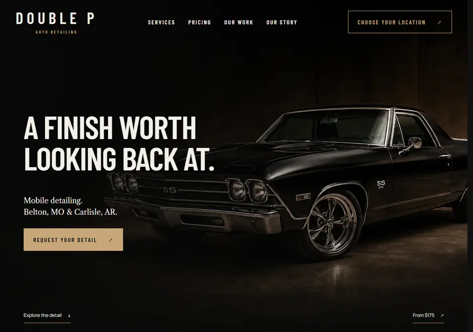 Double P Auto Detailing homepage